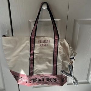Victoria’s Secret weekend bag with pink glitter brand new with tag